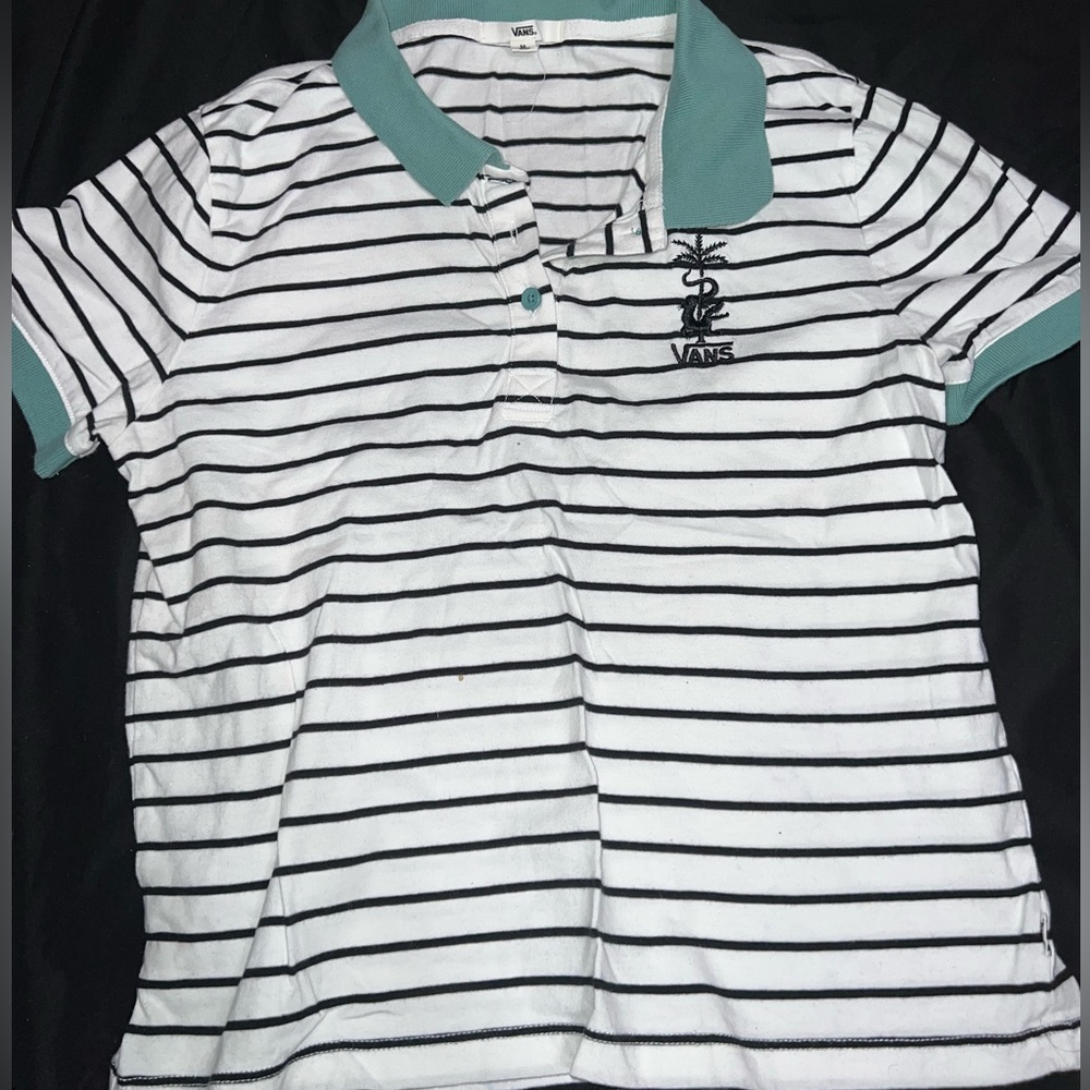 Vans collared crop top